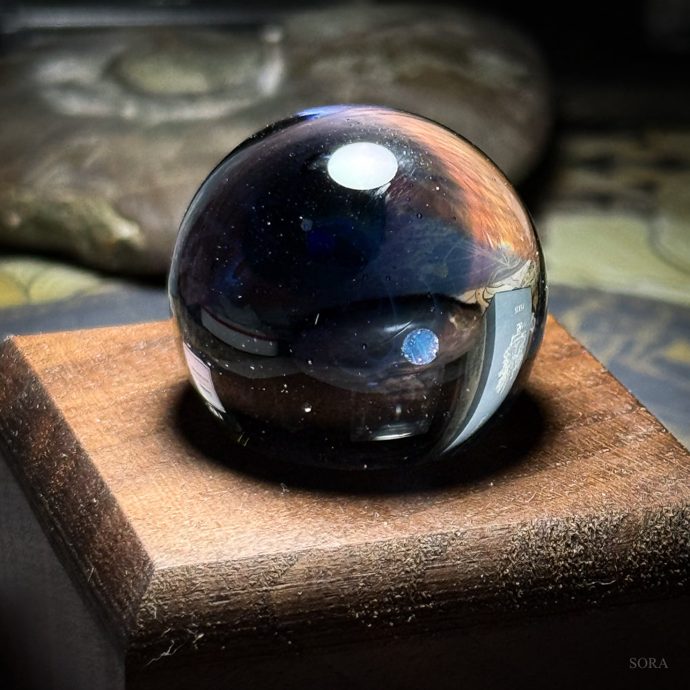 Mini Glass Marble Star Trail Two Planets