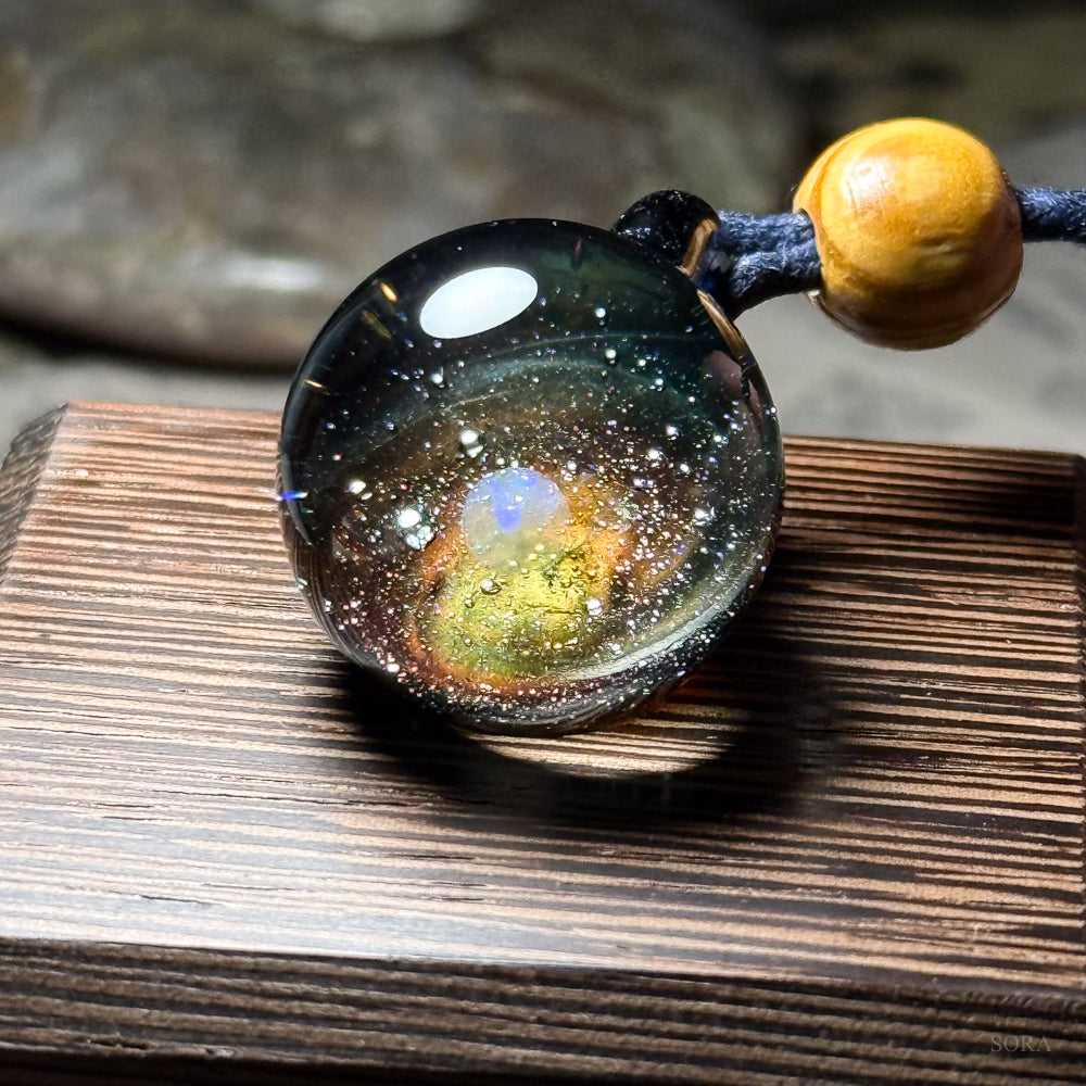 Galaxy Sparkle Pendant ver.3 Planet Orange Galaxy