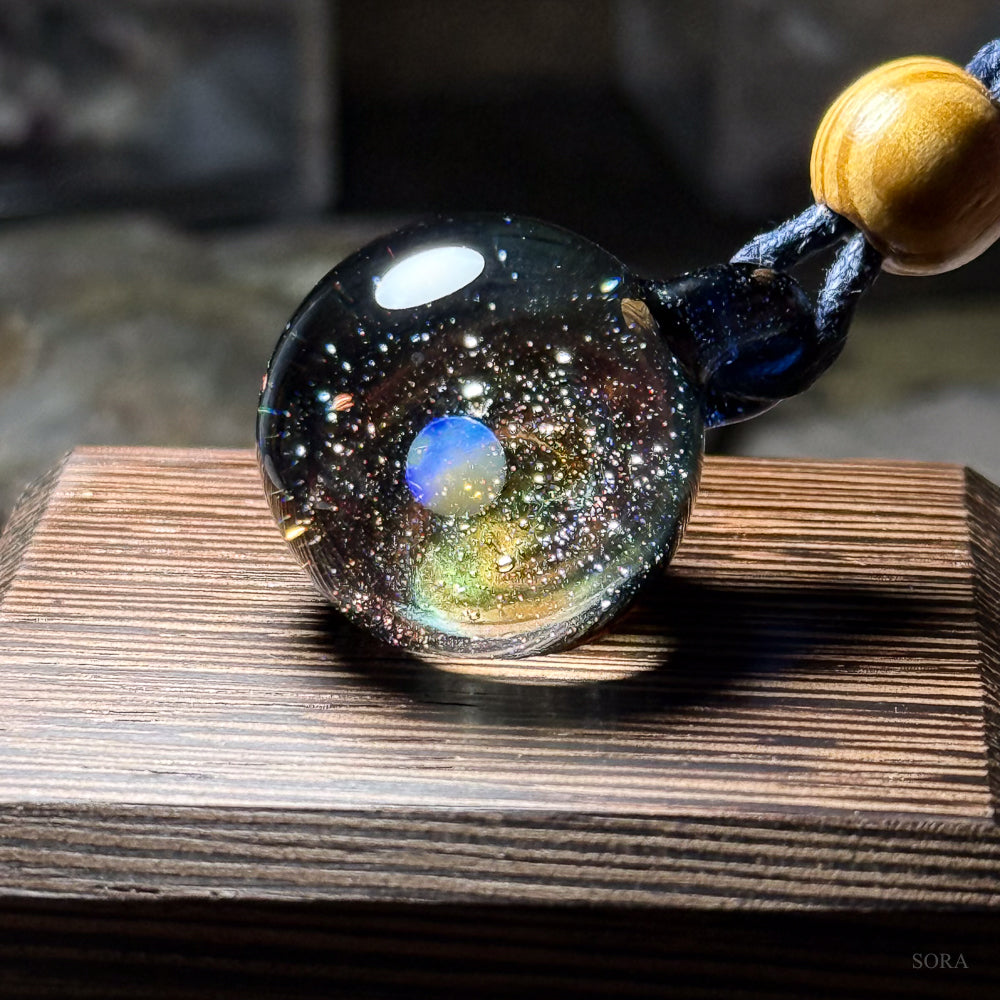 Galaxy Sparkle Pendant ver.3 Planet Orange Galaxy