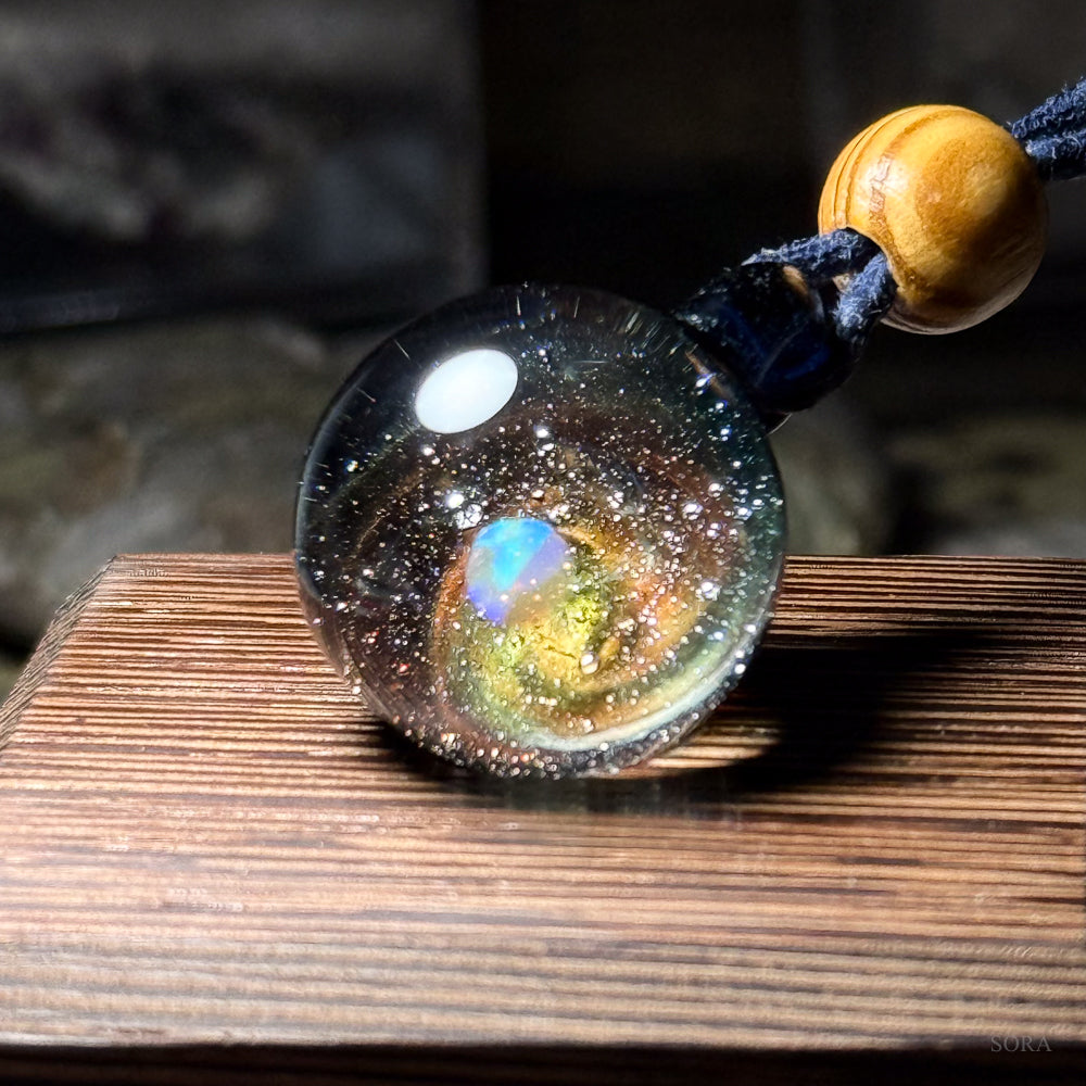 Galaxy Sparkle Pendant ver.3 Planet Orange Galaxy