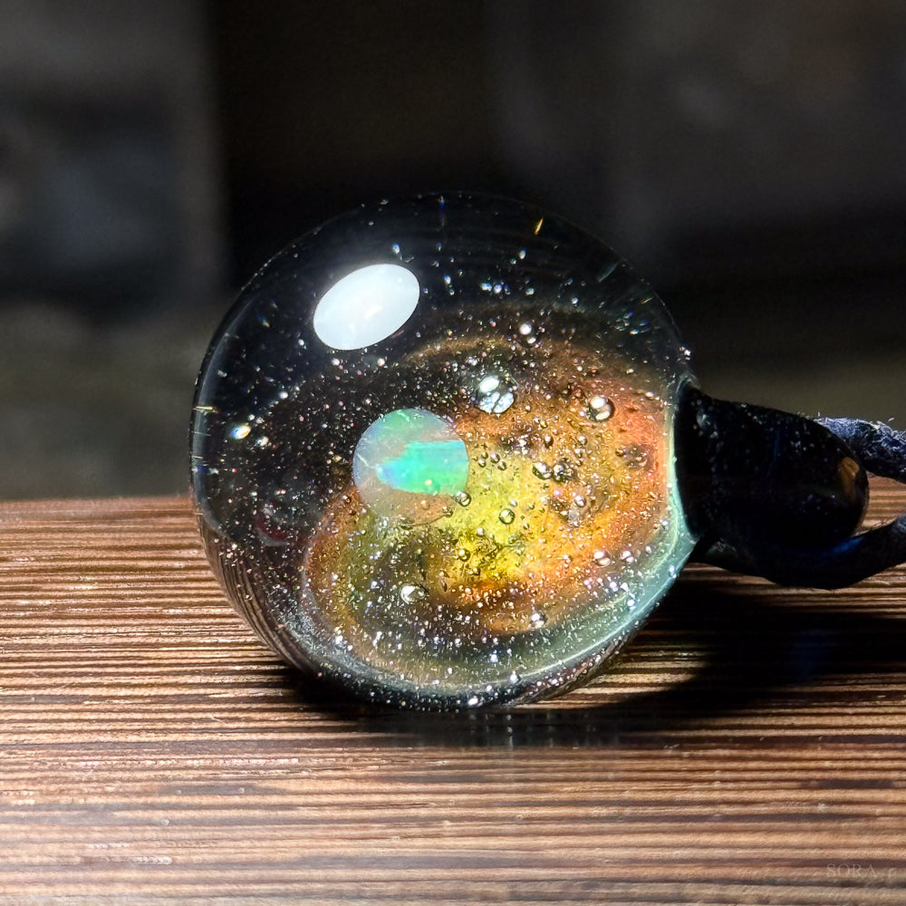 Galaxy Sparkle Pendant ver.3 Planet Orange Galaxy