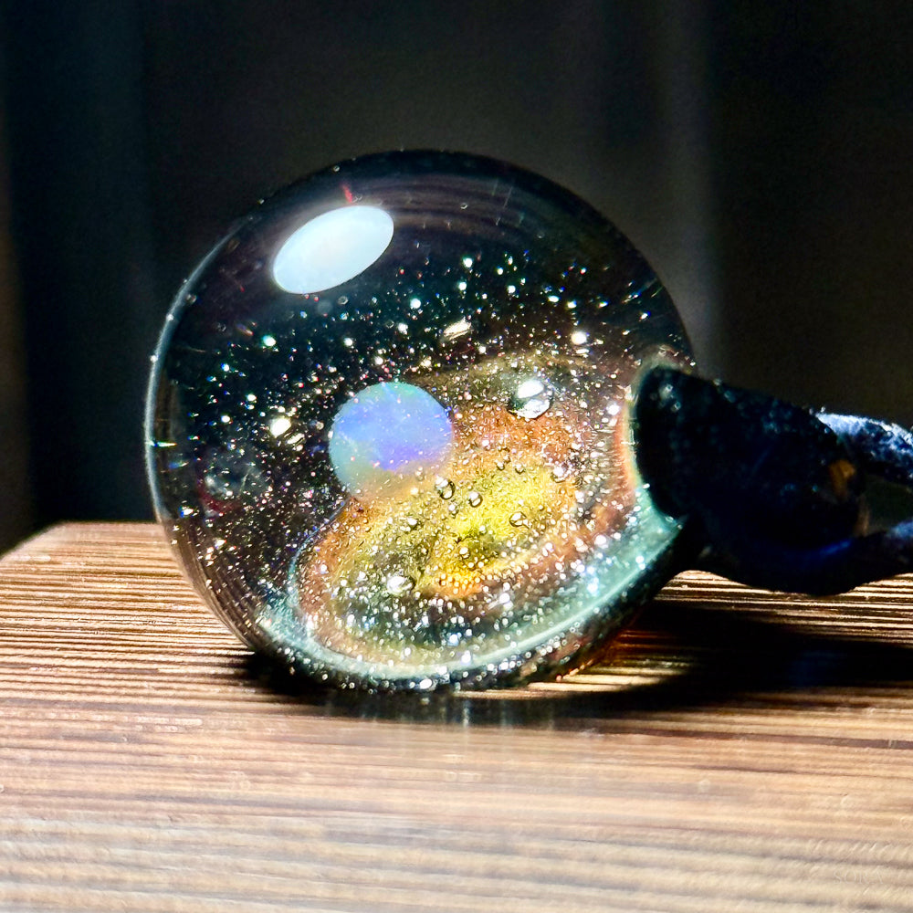 Galaxy Sparkle Pendant ver.3 Planet Orange Galaxy