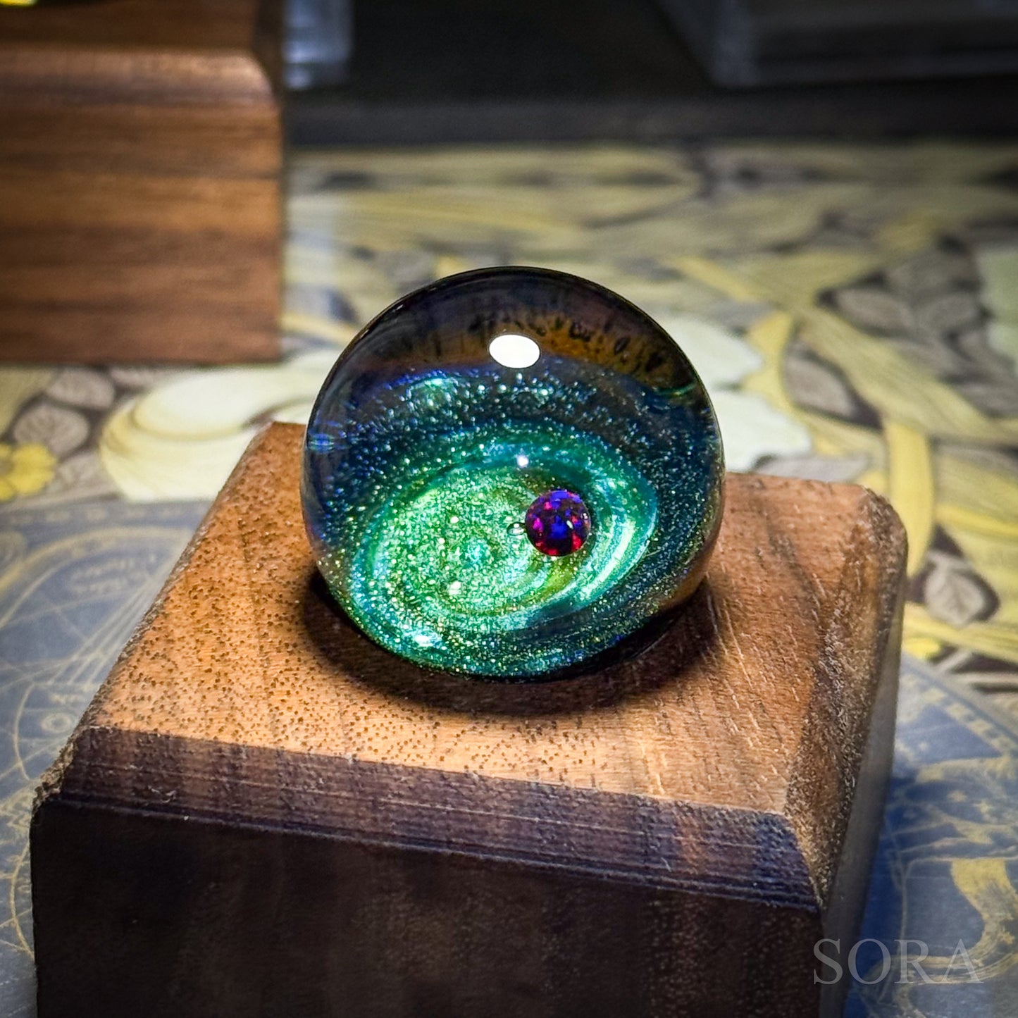 Mini glass marble SORA's Galaxy Sparkle ver.3