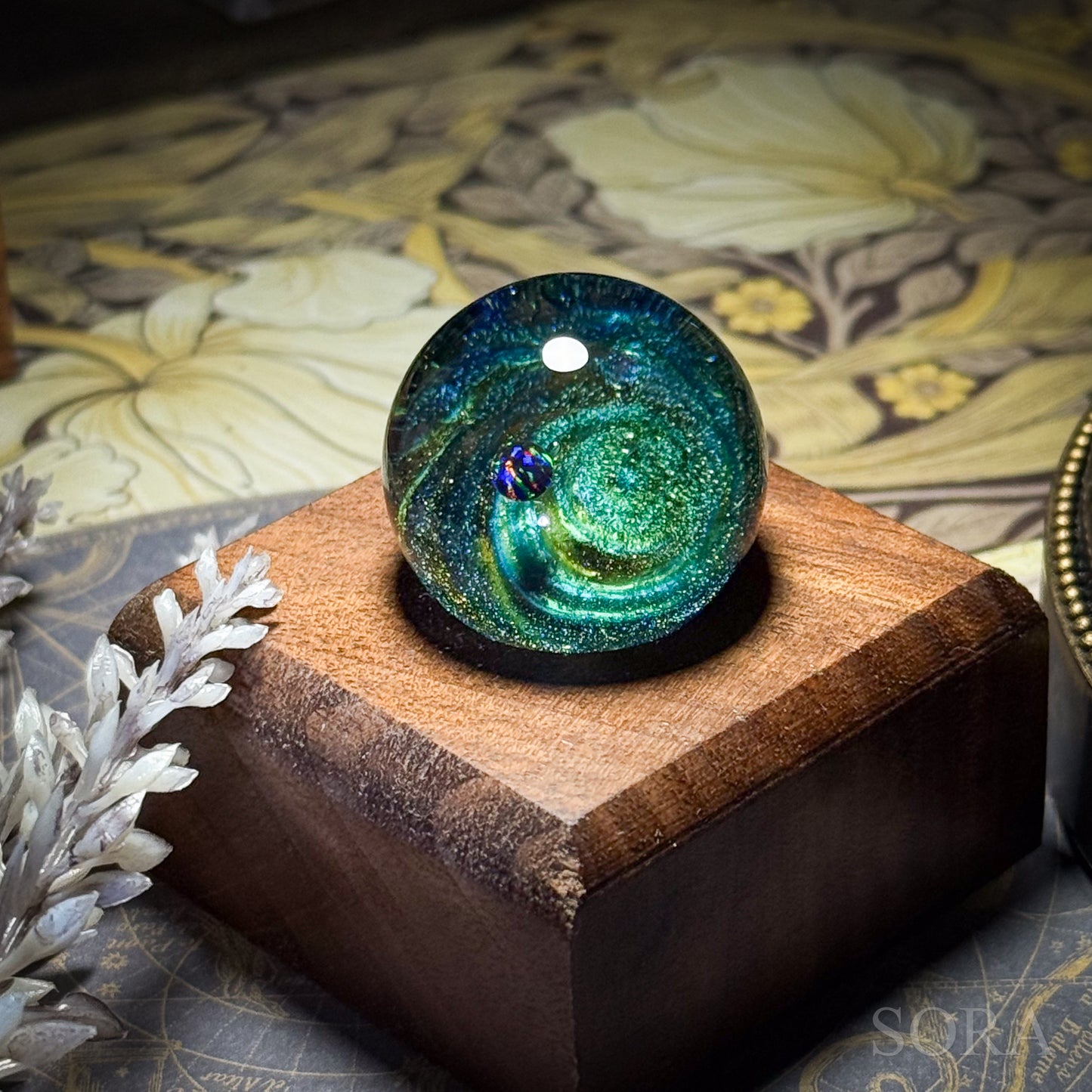 Mini glass marble SORA's Galaxy Sparkle ver.3