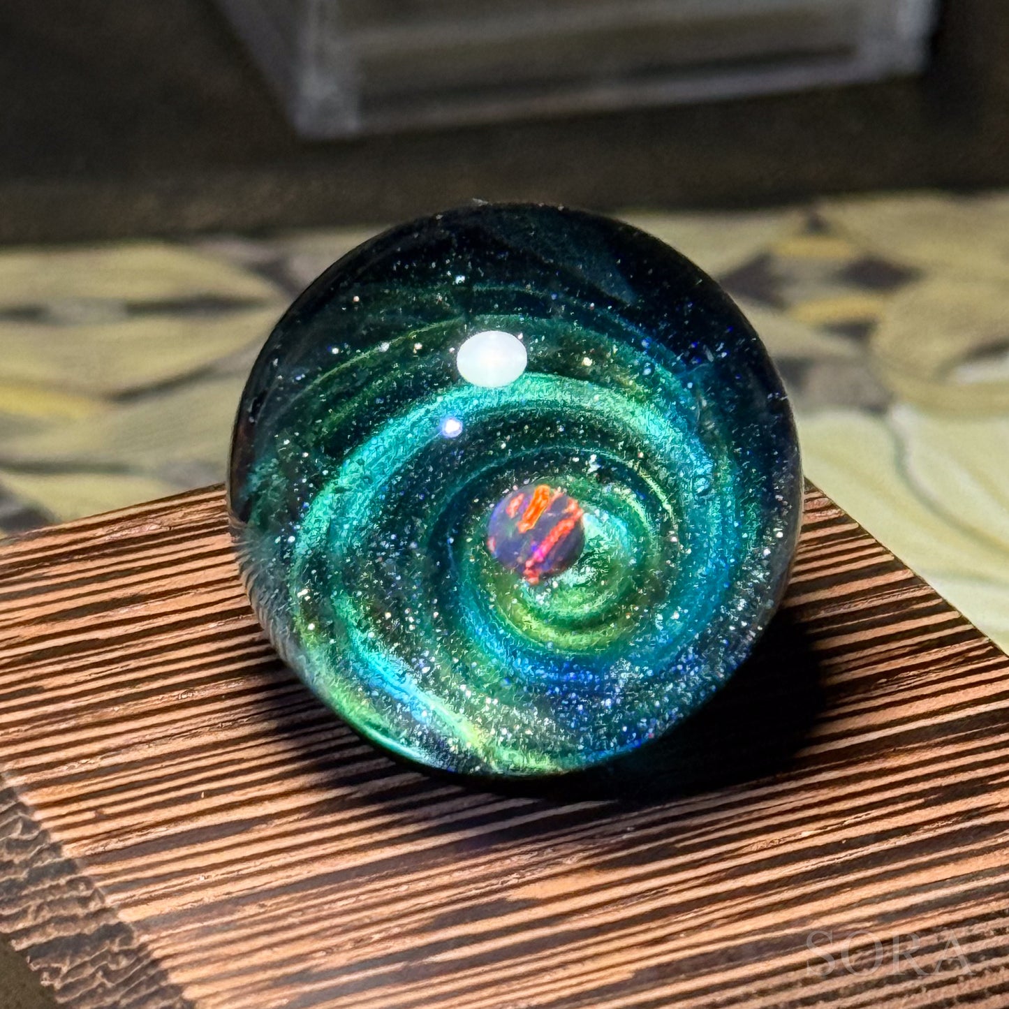 Mini glass marble SORA's Galaxy Sparkle ver.3