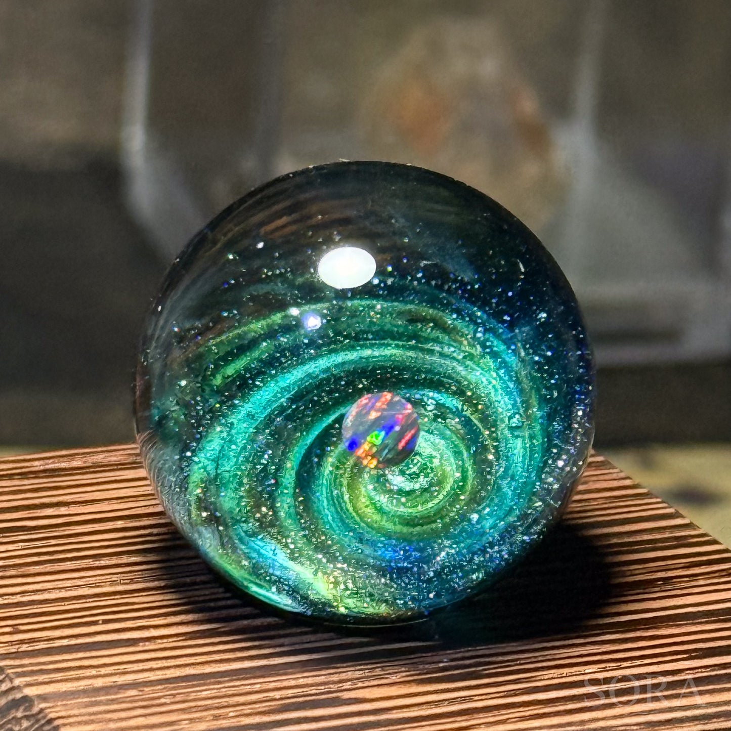 Mini glass marble SORA's Galaxy Sparkle ver.3