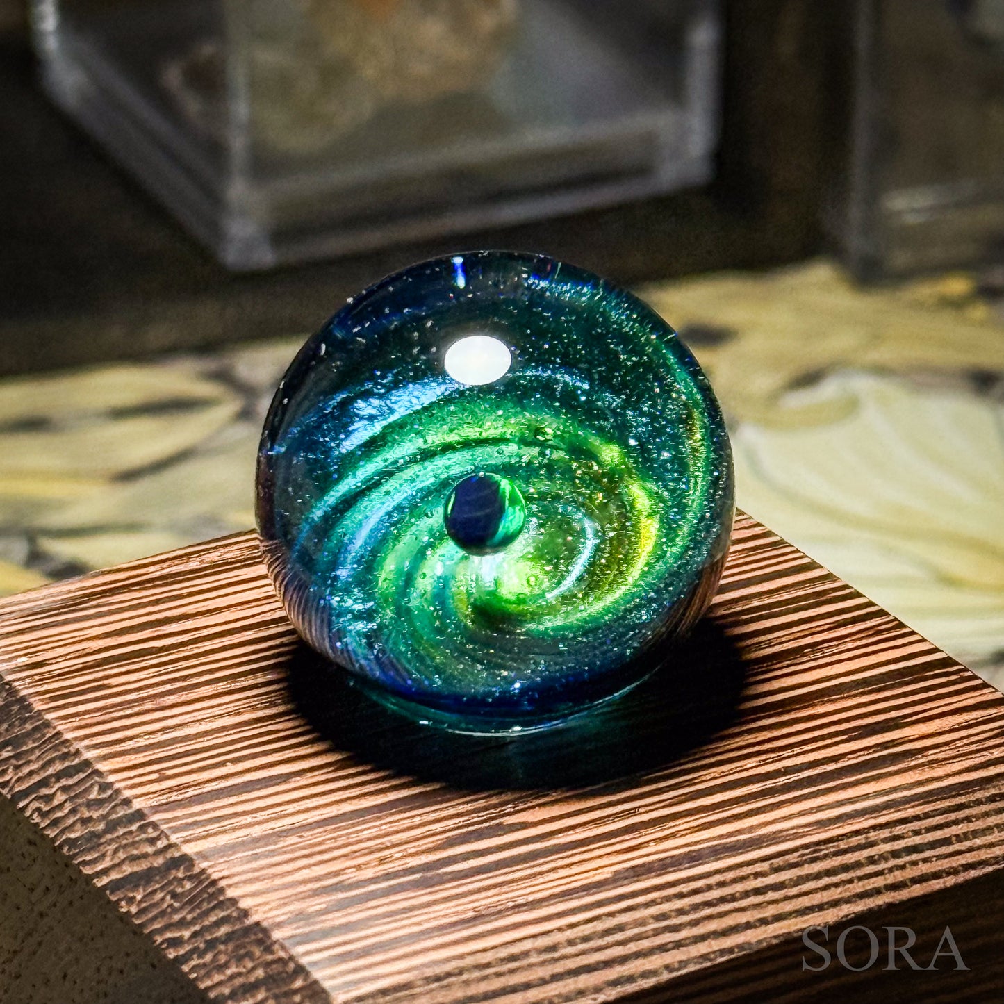 Mini glass marble SORA's Galaxy Sparkle ver.3
