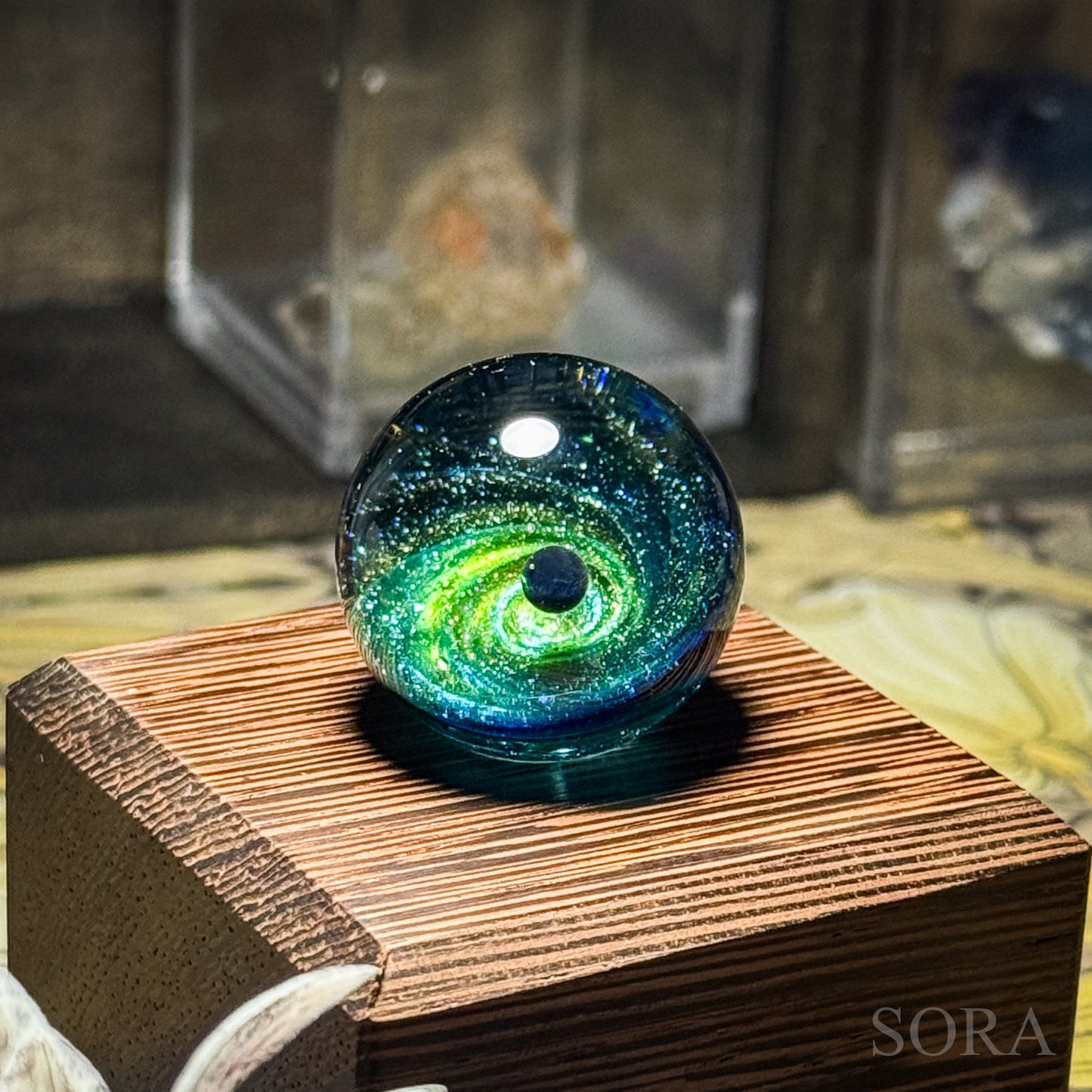 Mini glass marble SORA's Galaxy Sparkle ver.3