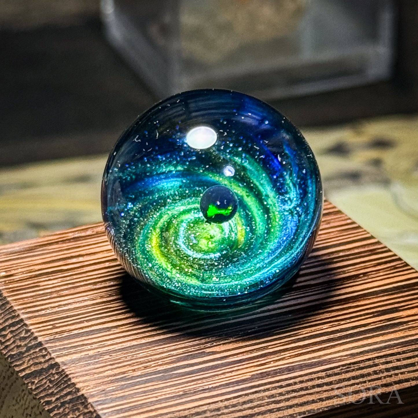 Mini glass marble SORA's Galaxy Sparkle ver.3
