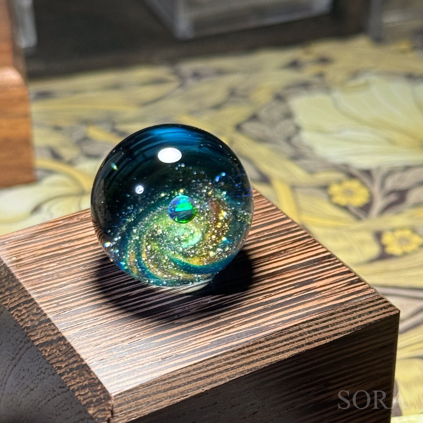Mini glass marble SORA's Galaxy Sparkle ver.3