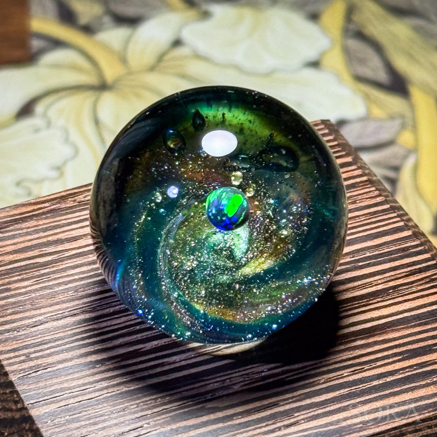 Mini glass marble SORA's Galaxy Sparkle ver.3
