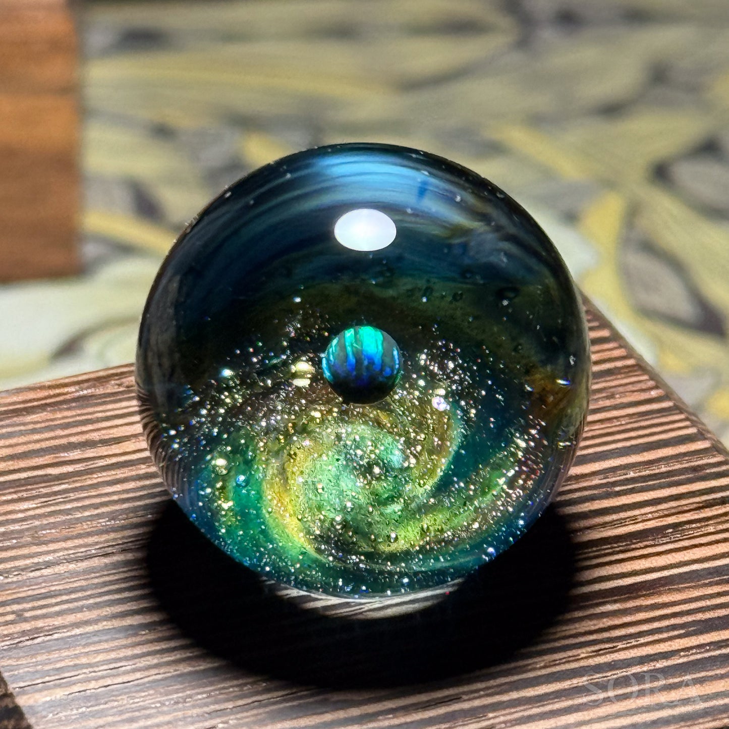 Mini glass marble SORA's Galaxy Sparkle ver.3