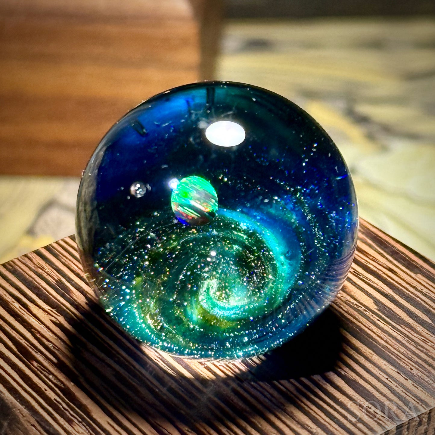 Mini glass marble SORA's Galaxy Sparkle ver.3