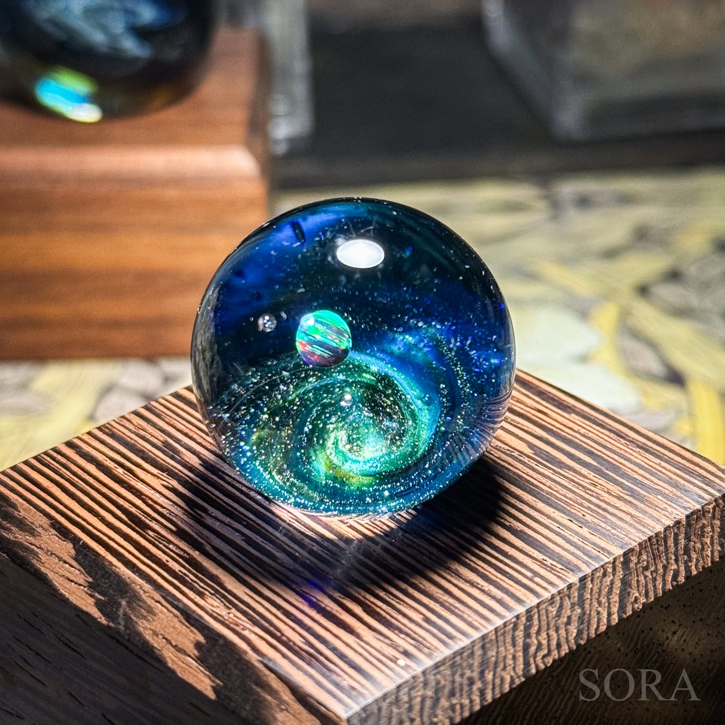 Mini glass marble SORA's Galaxy Sparkle ver.3