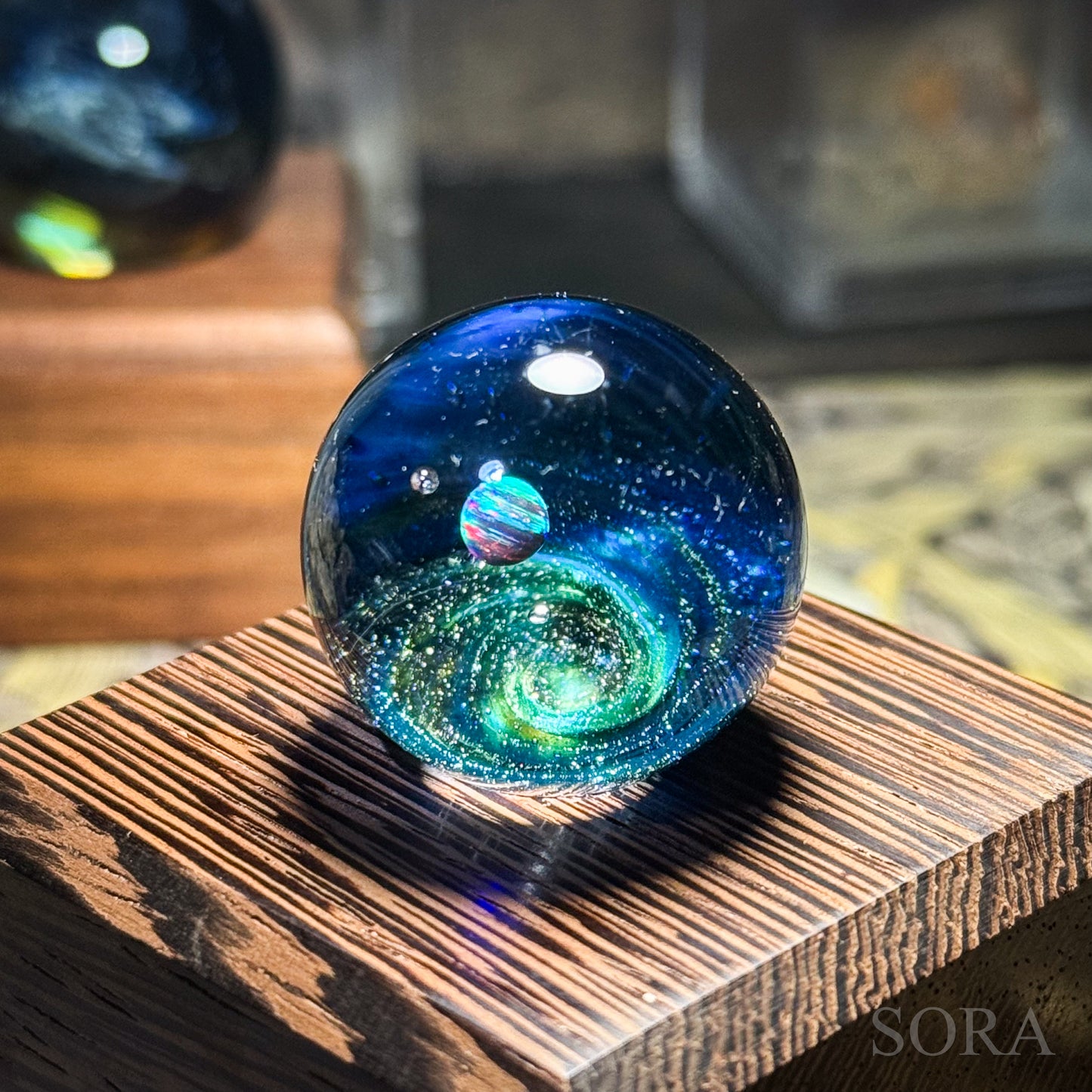 Mini glass marble SORA's Galaxy Sparkle ver.3