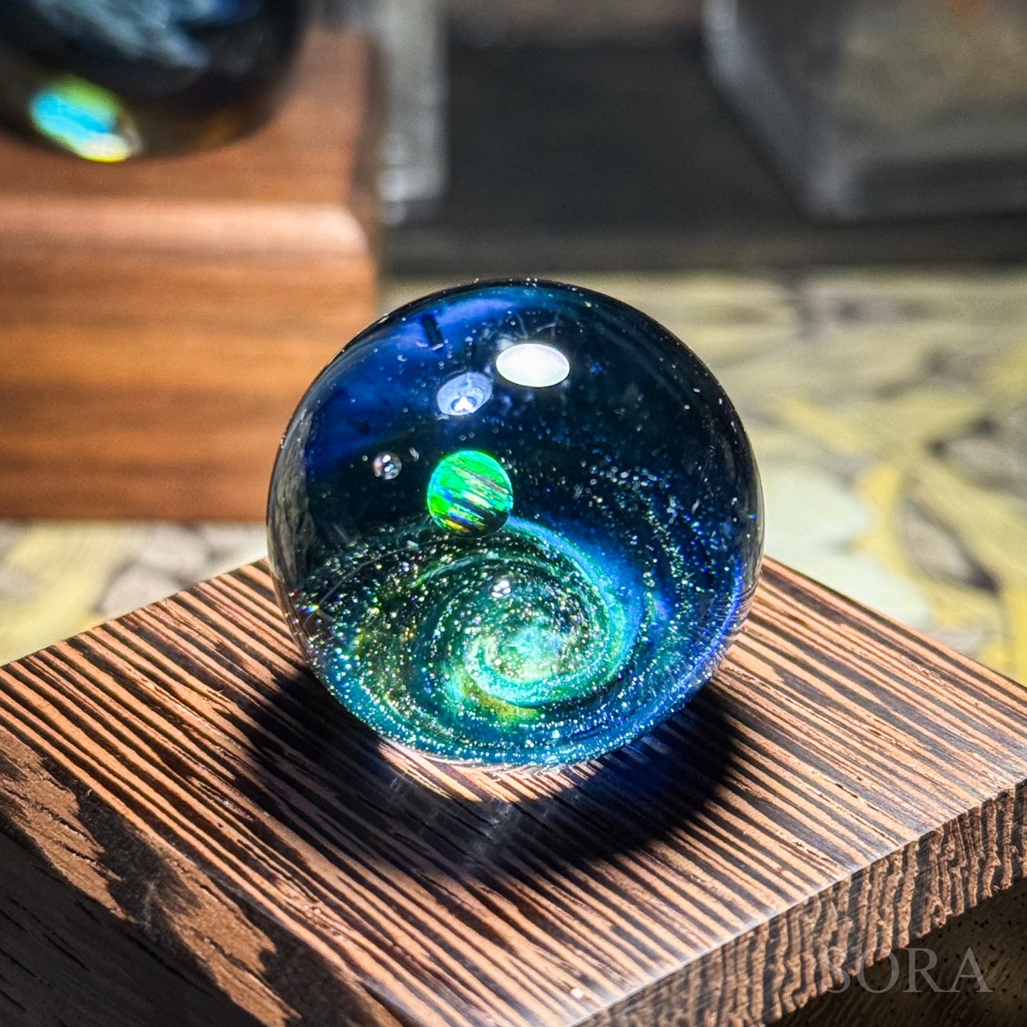 Mini glass marble SORA's Galaxy Sparkle ver.3