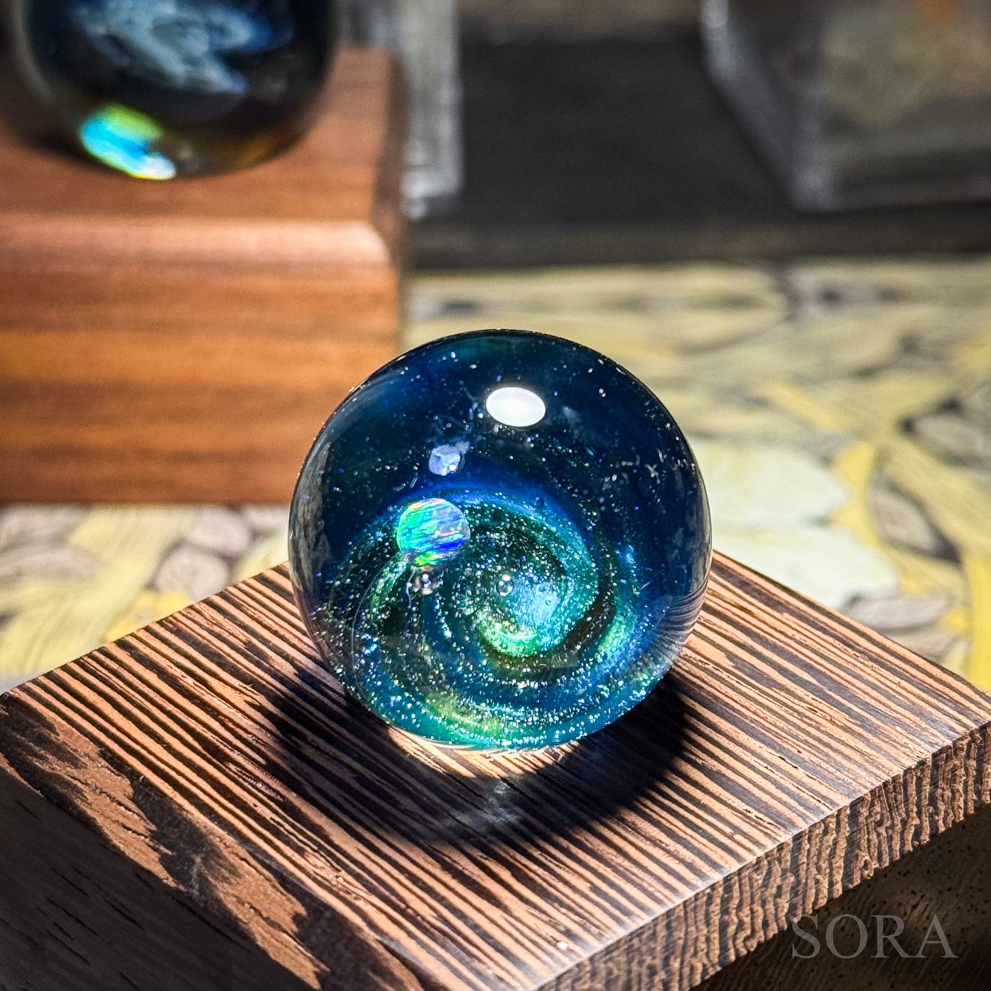 Mini glass marble SORA's Galaxy Sparkle ver.3