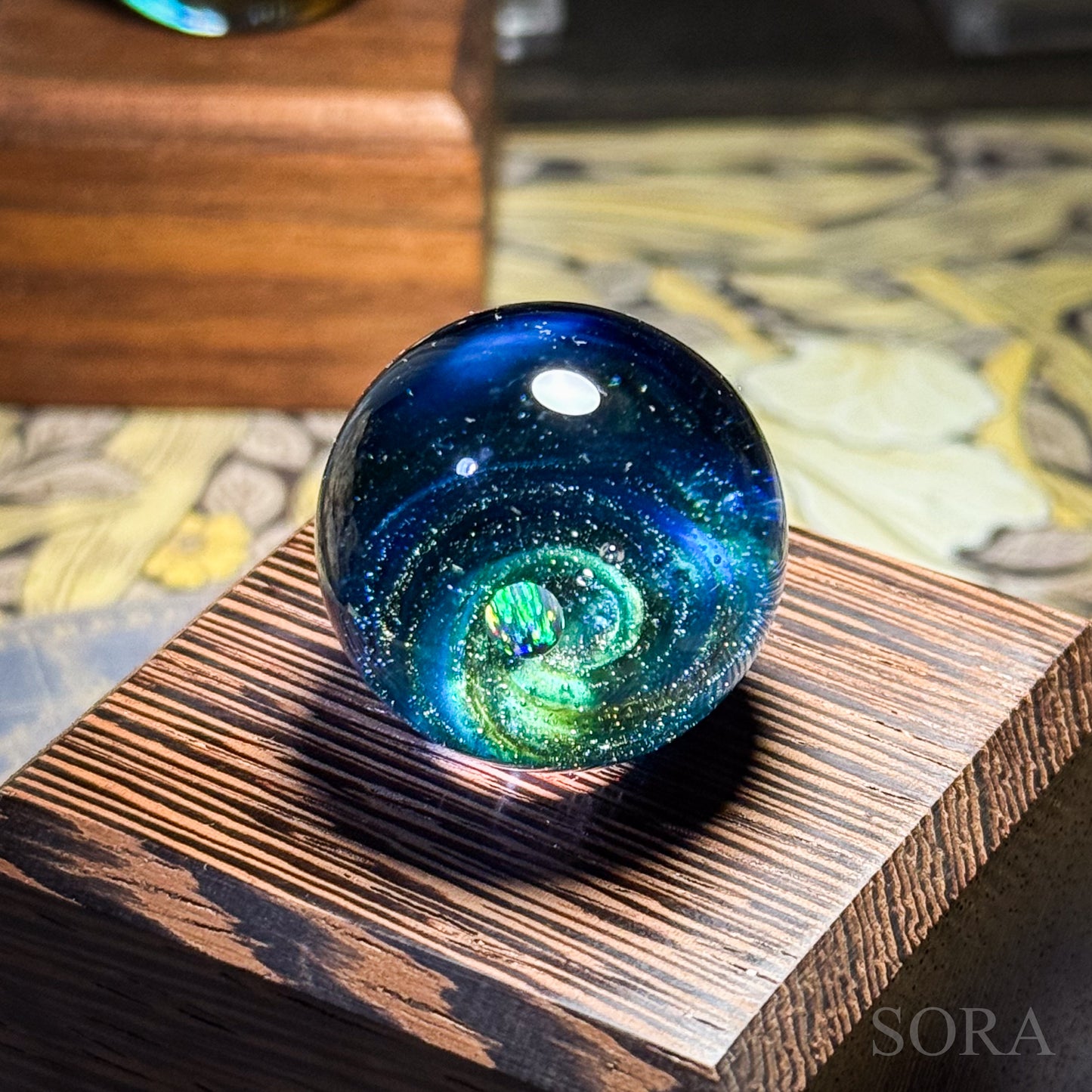 Mini glass marble SORA's Galaxy Sparkle ver.3