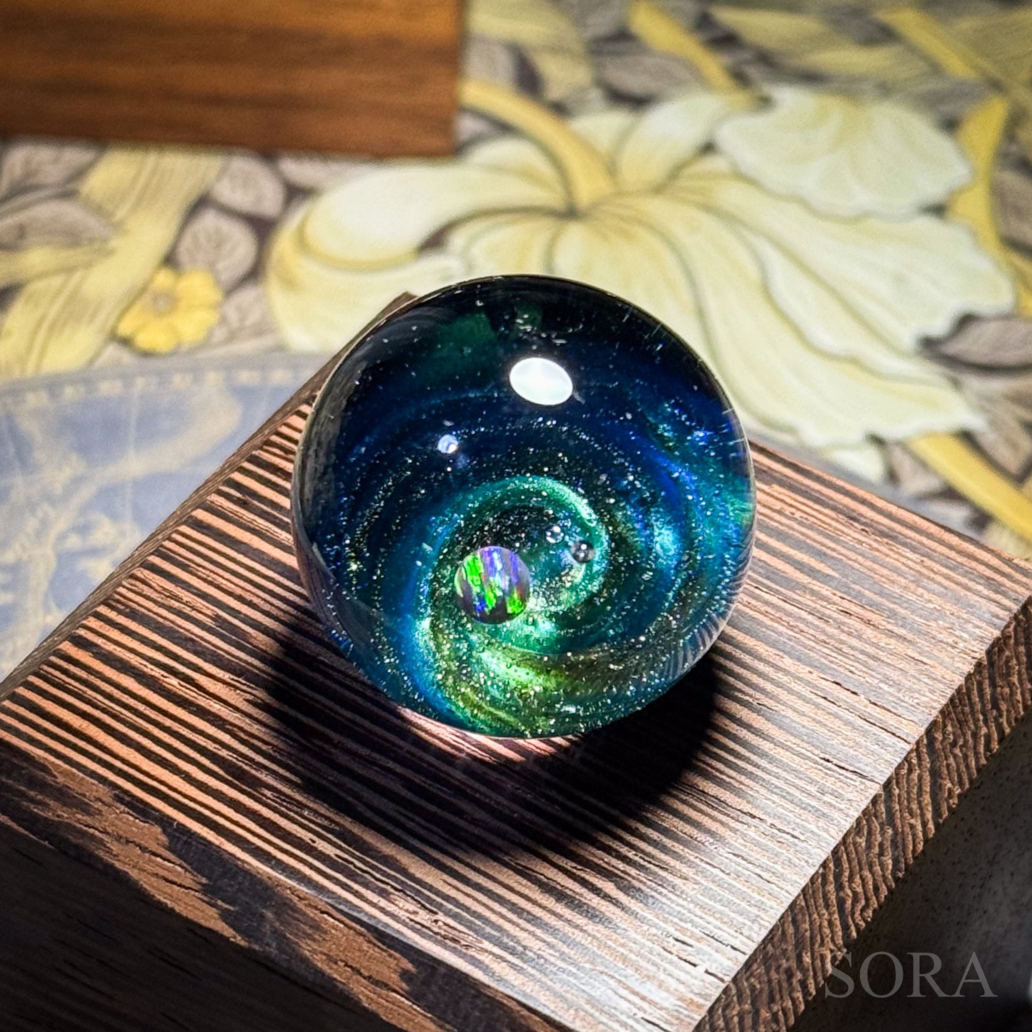 Mini glass marble SORA's Galaxy Sparkle ver.3