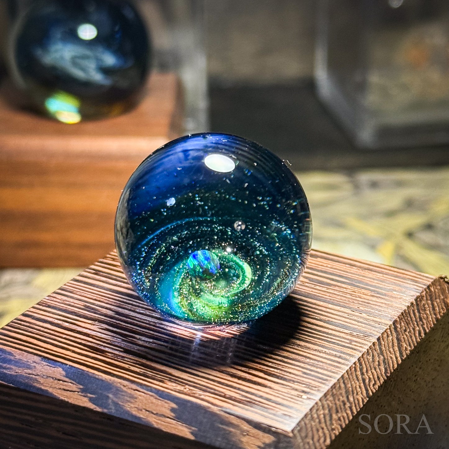 Mini glass marble SORA's Galaxy Sparkle ver.3