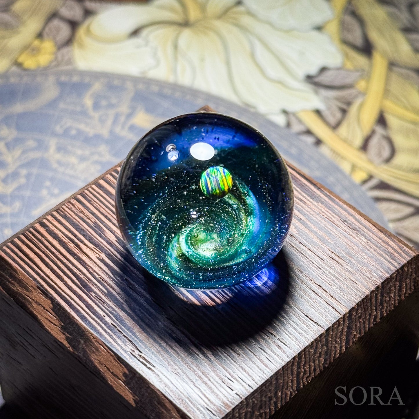 Mini glass marble SORA's Galaxy Sparkle ver.3