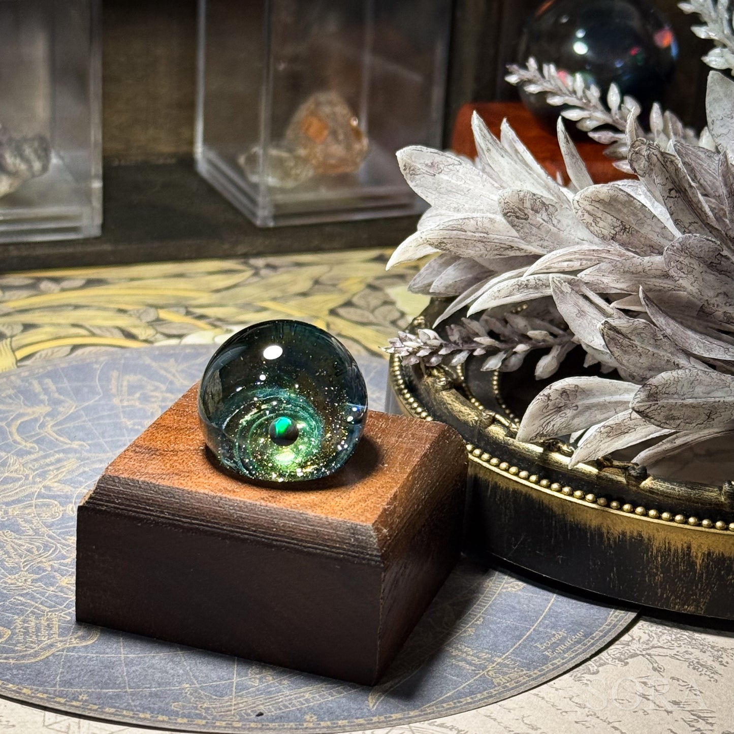 Mini glass marble SORA's Galaxy Sparkle ver.3
