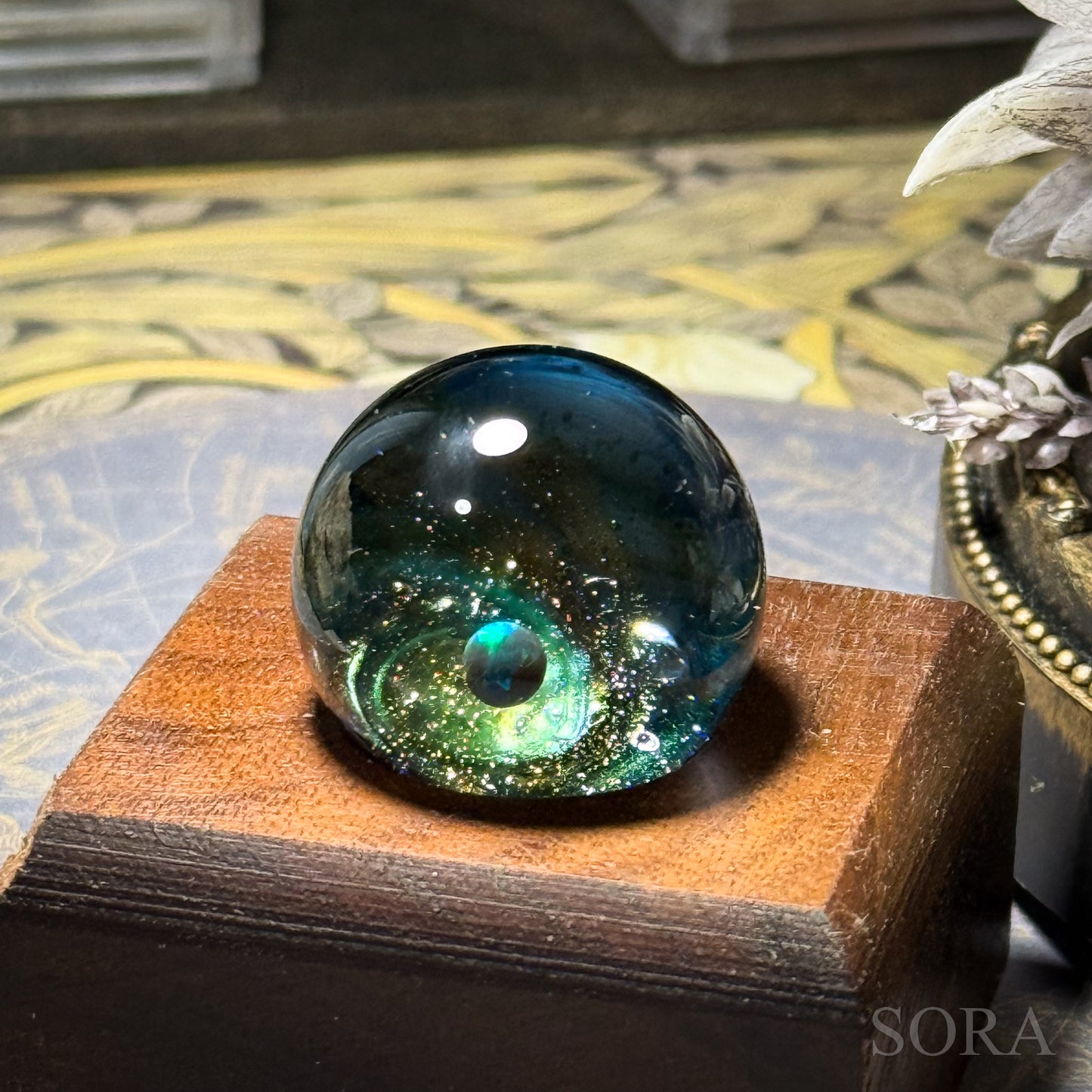 Mini glass marble SORA's Galaxy Sparkle ver.3