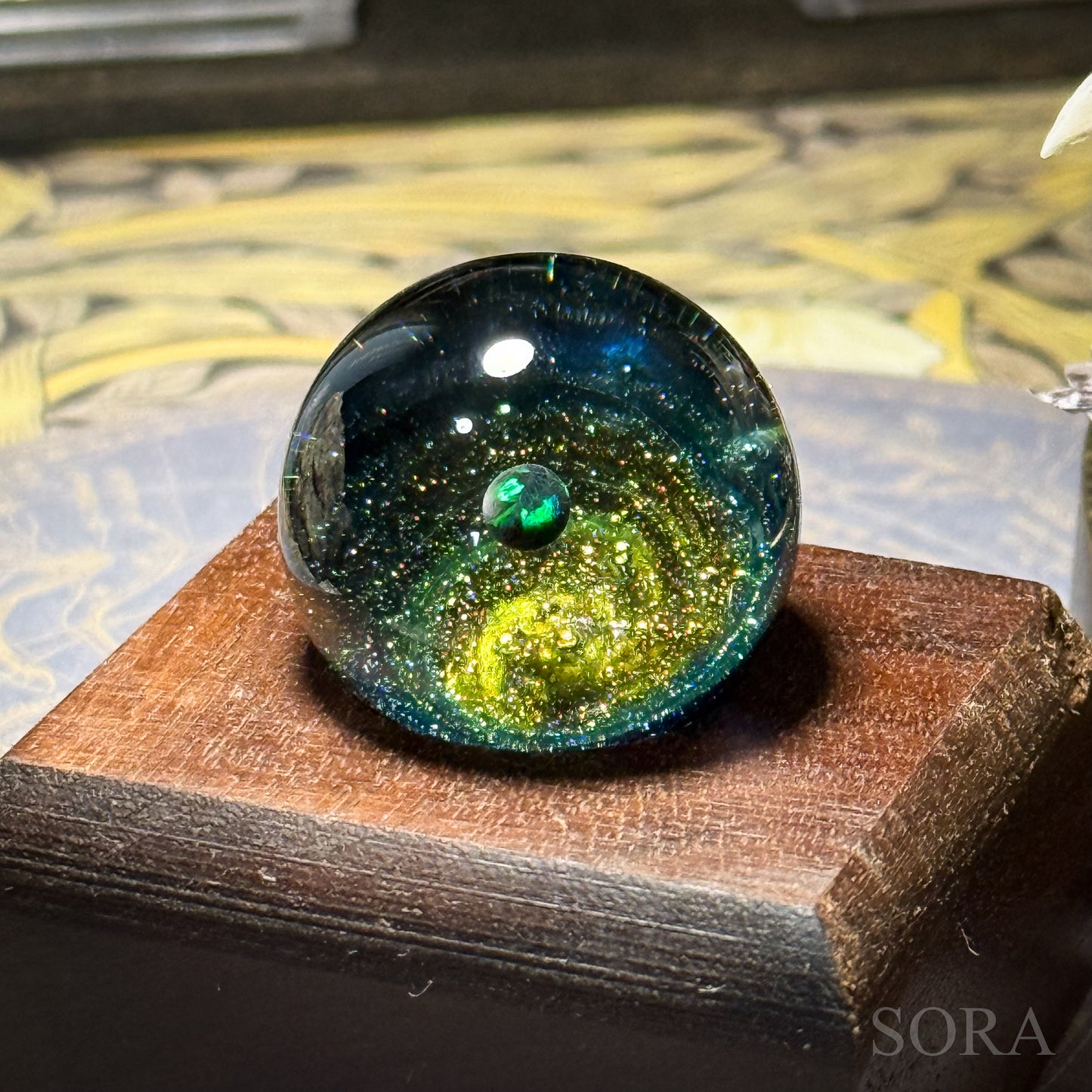 Mini glass marble SORA's Galaxy Sparkle ver.3