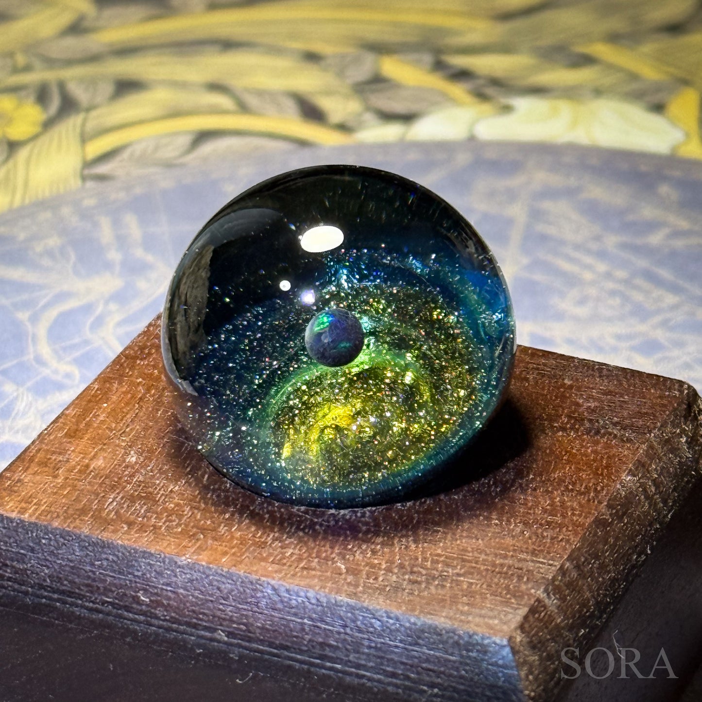Mini glass marble SORA's Galaxy Sparkle ver.3