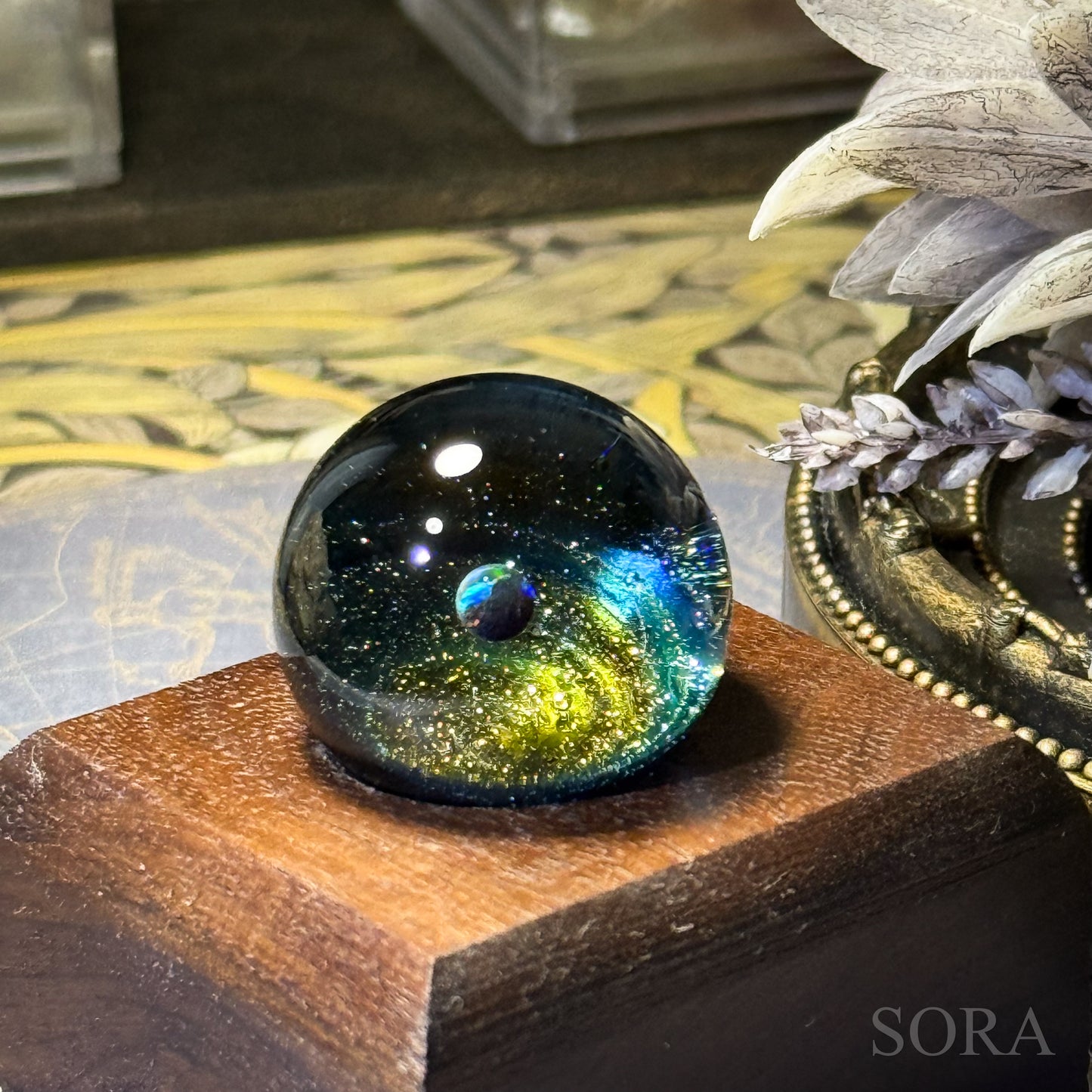 Mini glass marble SORA's Galaxy Sparkle ver.3