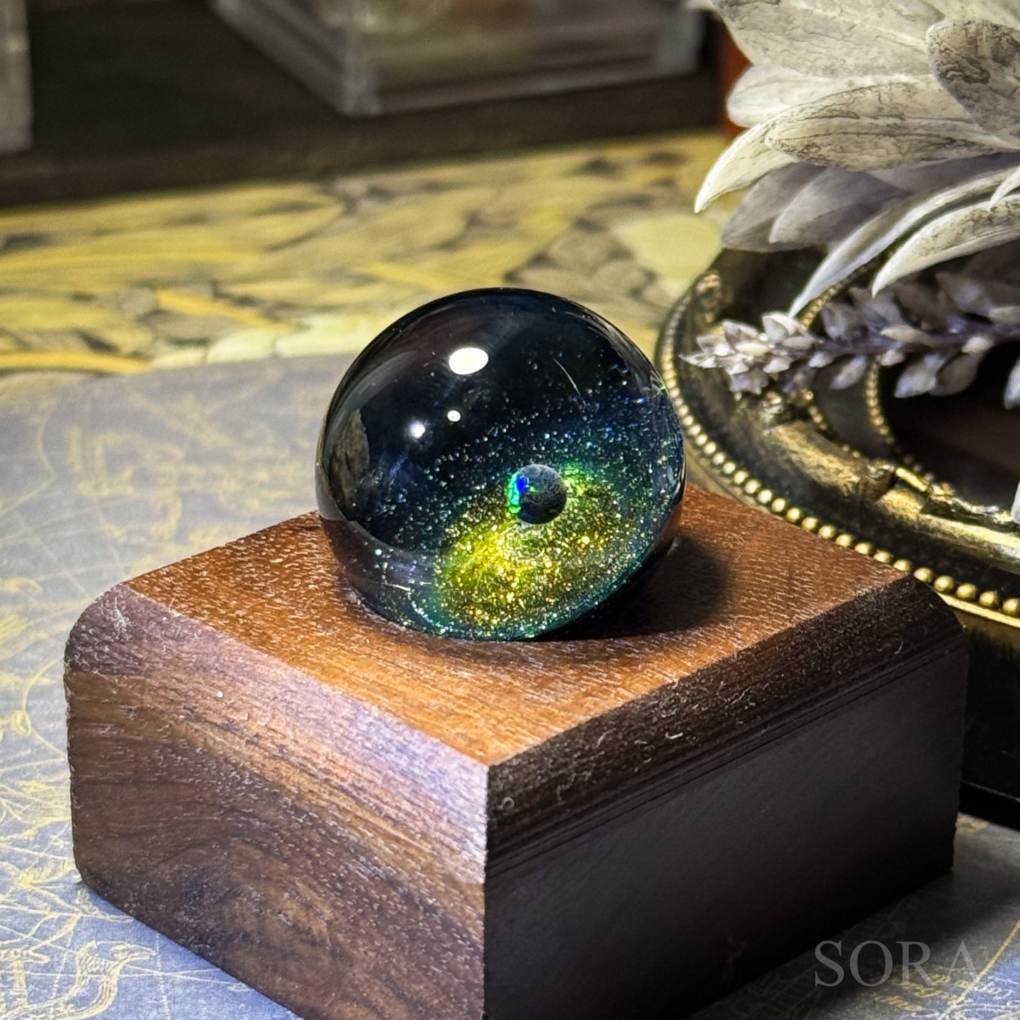 Mini glass marble SORA's Galaxy Sparkle ver.3