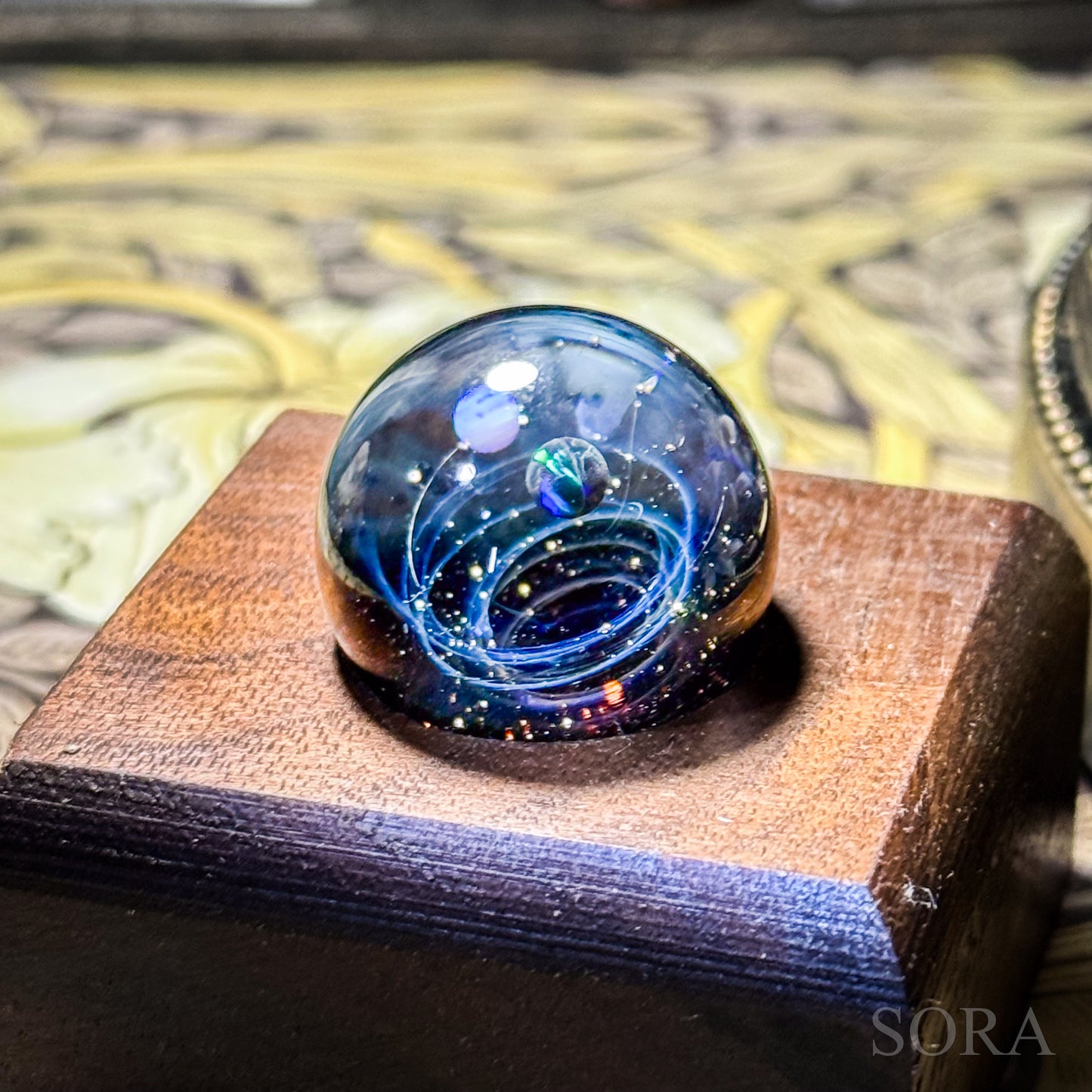 Mini Glass Marble SORA's Sparkling Universe with Companion Star