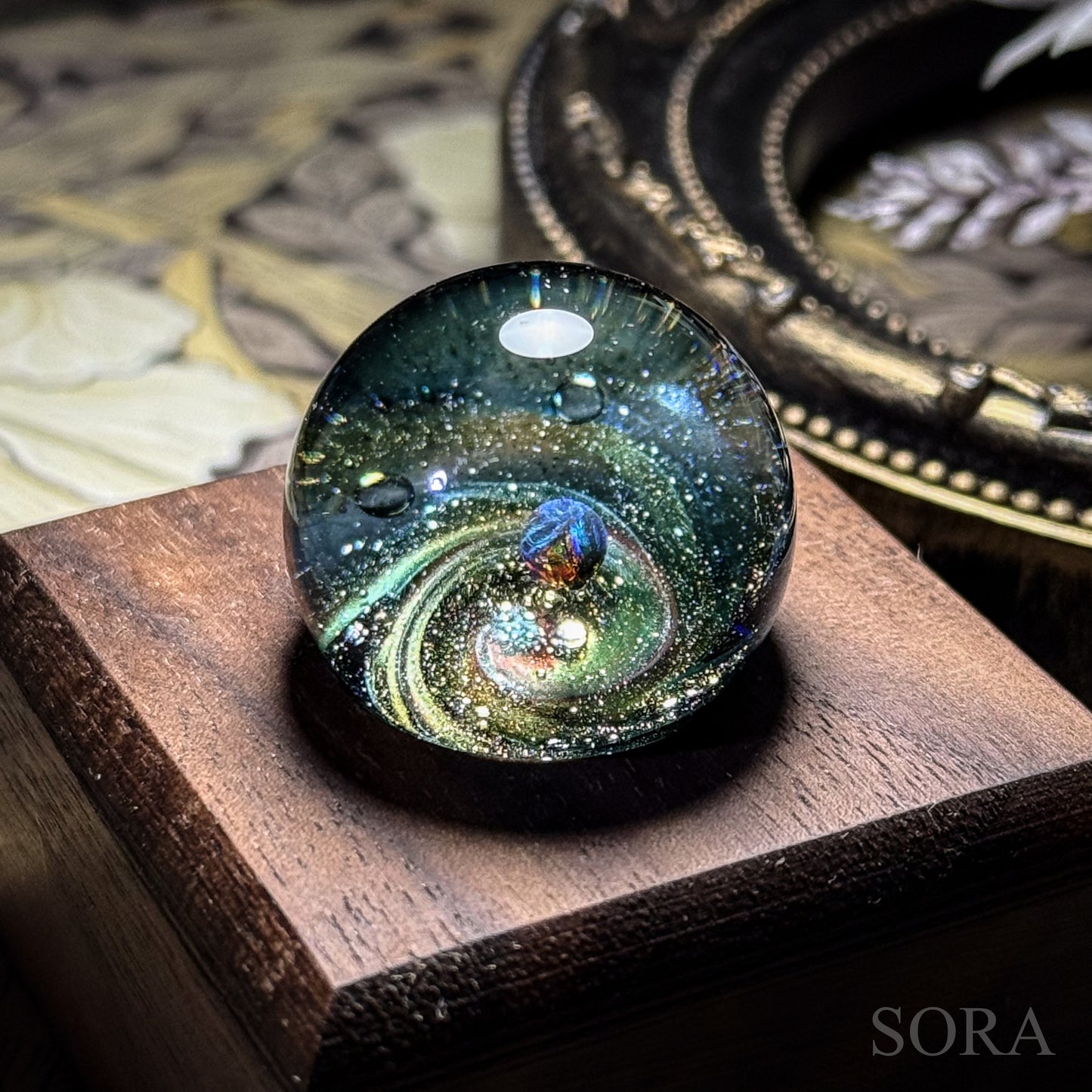 Mini glass marble SORA's Galaxy Sparkle ver.3