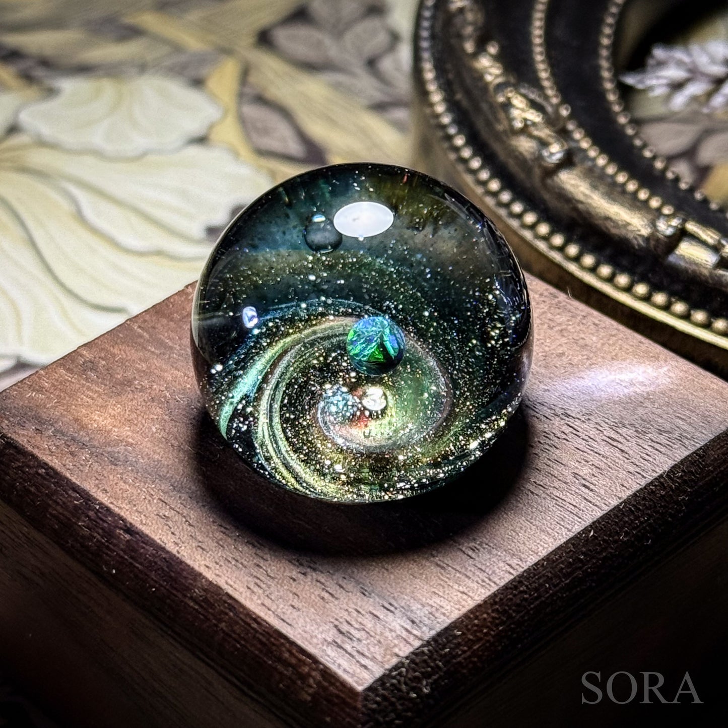 Mini glass marble SORA's Galaxy Sparkle ver.3