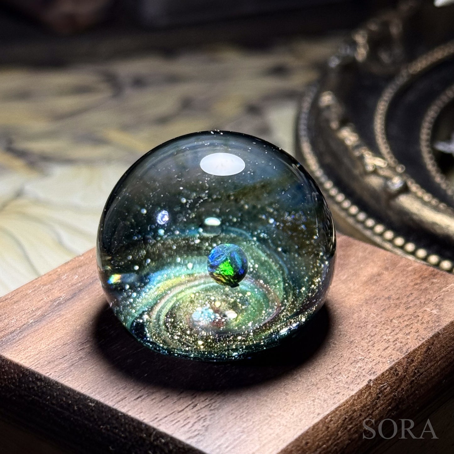 Mini glass marble SORA's Galaxy Sparkle ver.3