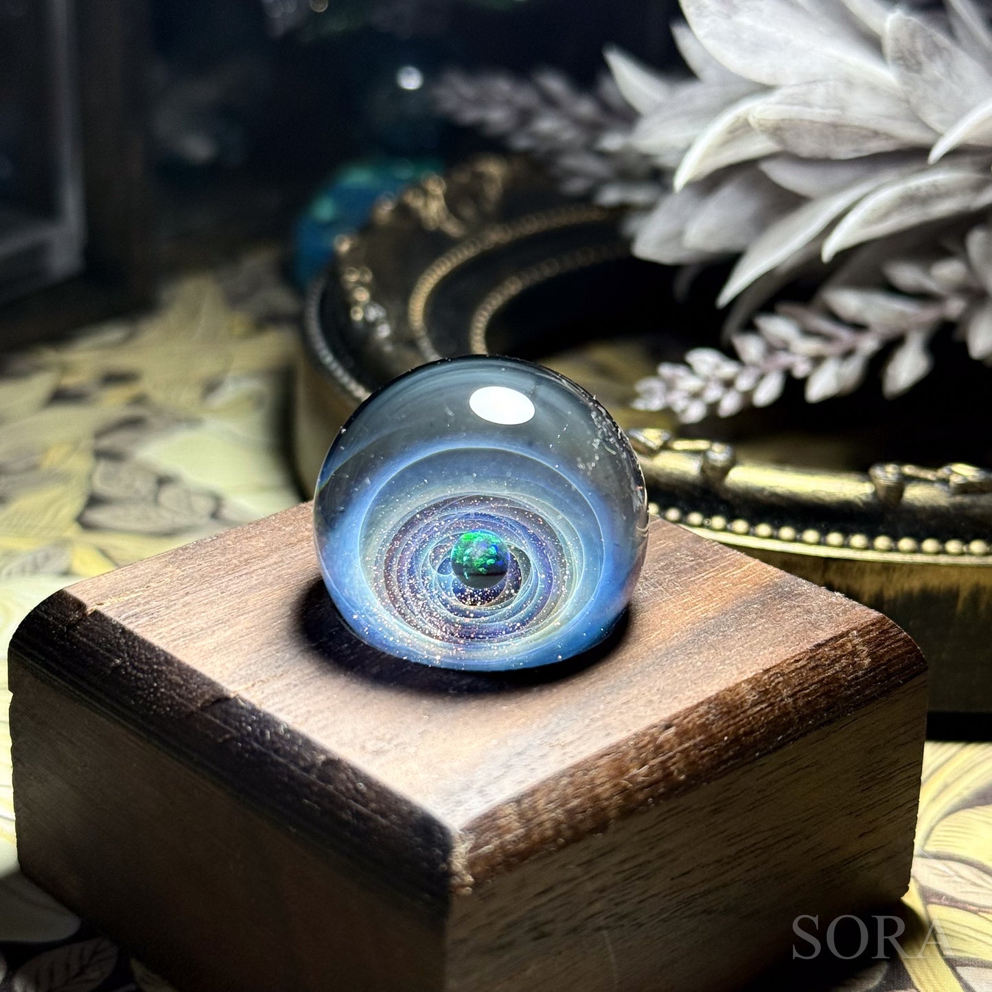 Mini Glass Marble SORA's Sparkling Universe with Companion Star