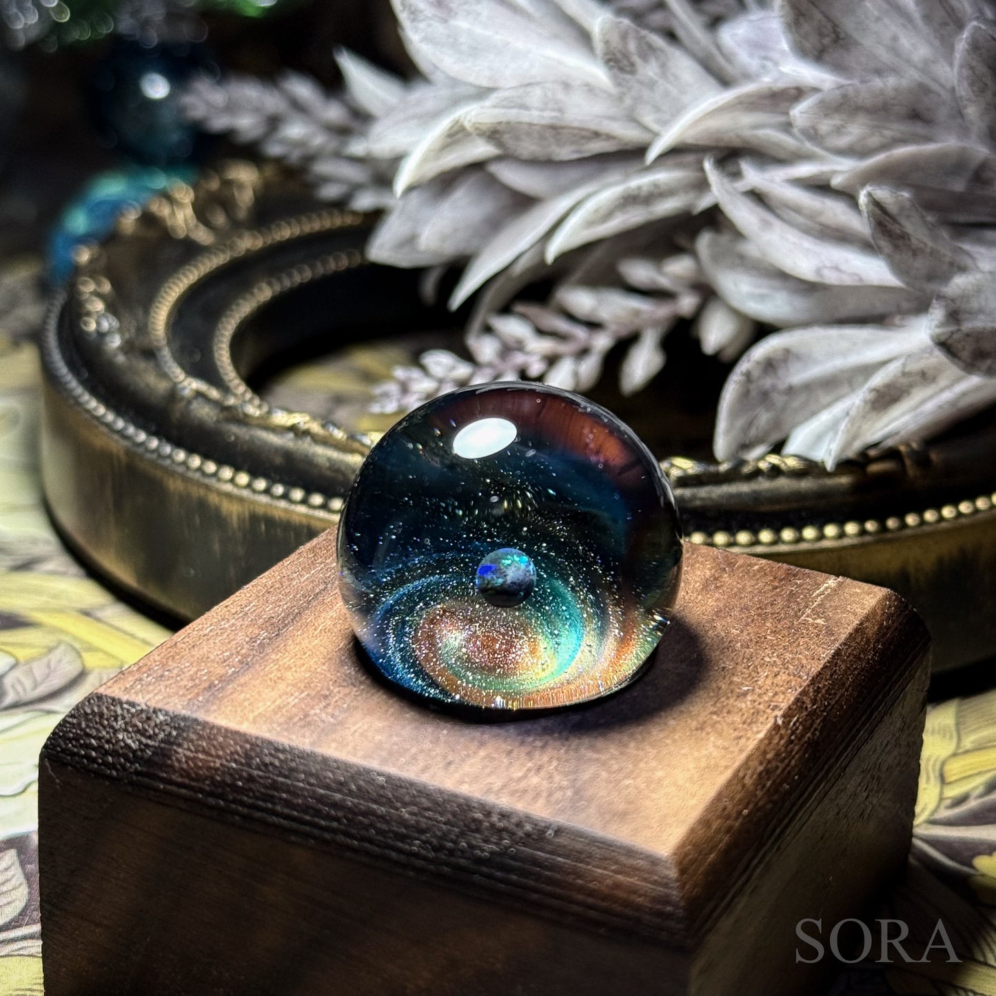 Mini glass marble SORA's Galaxy Sparkle ver.3