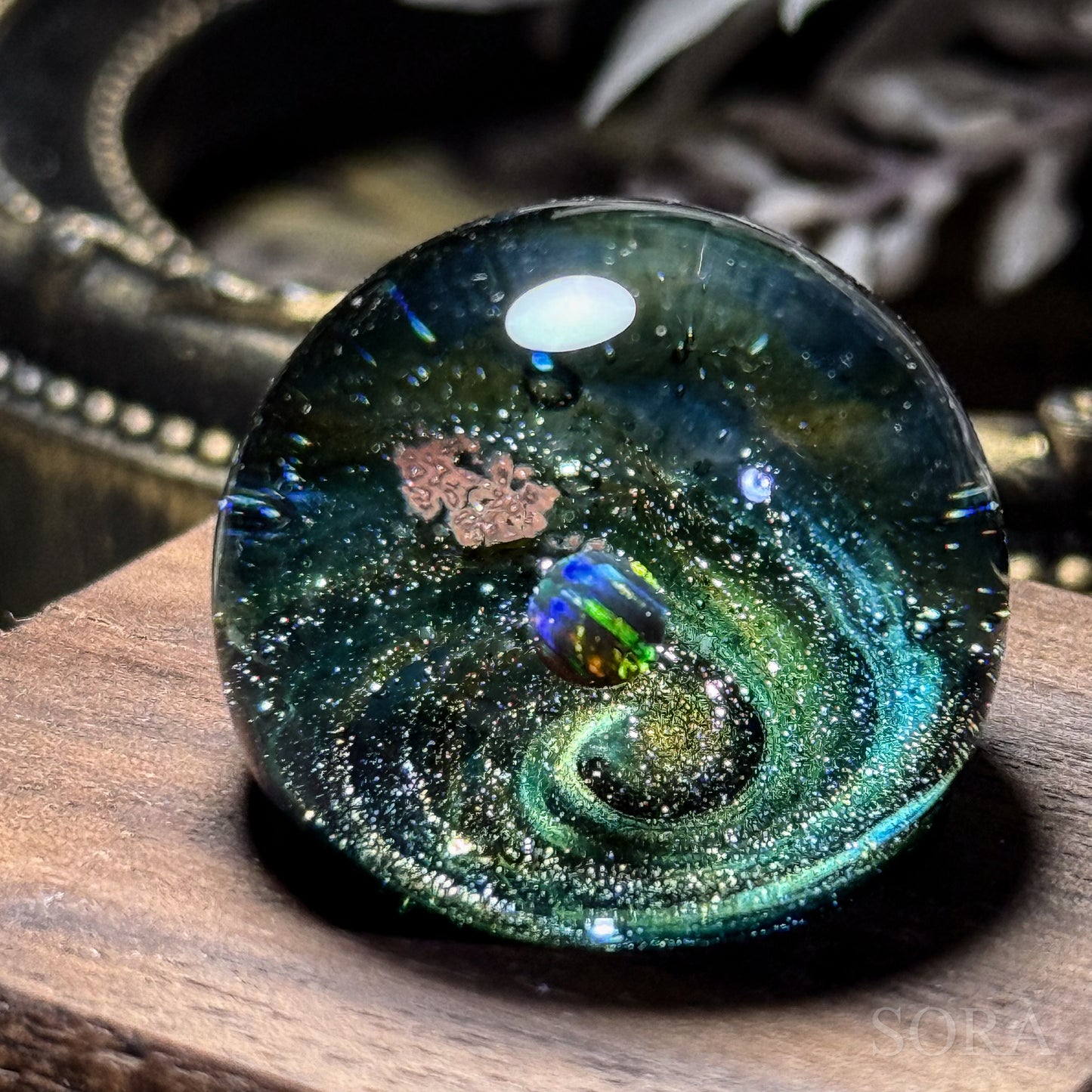 Mini glass marble SORA's Galaxy Sparkle ver.3