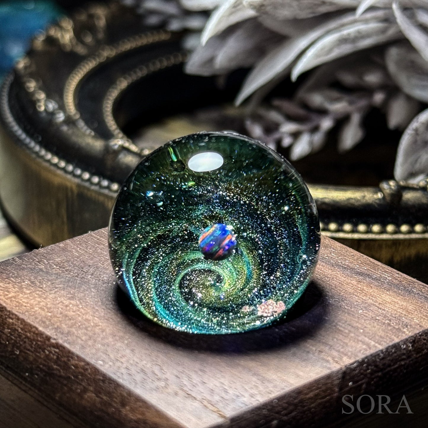 Mini glass marble SORA's Galaxy Sparkle ver.3