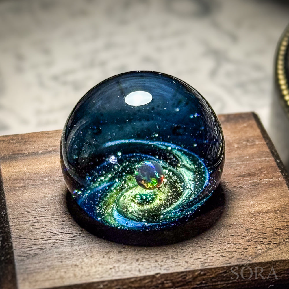 Mini glass marble SORA's Galaxy Sparkle ver.3