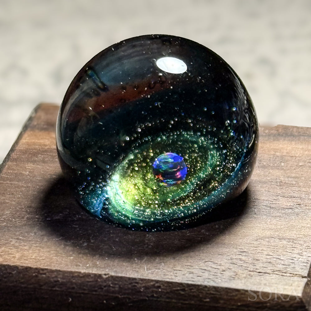 Mini glass marble SORA's Galaxy Sparkle ver.3