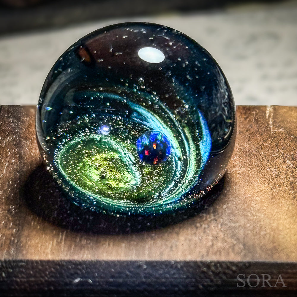 Mini glass marble SORA's Galaxy Sparkle ver.3