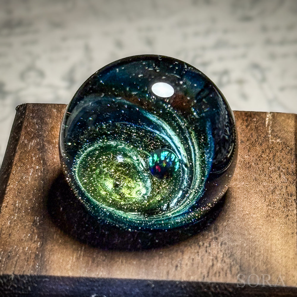Mini glass marble SORA's Galaxy Sparkle ver.3