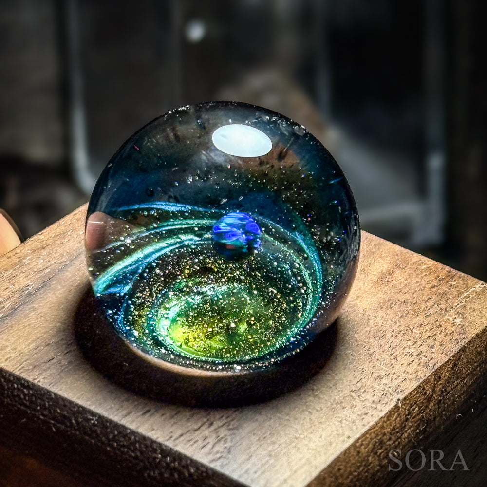 Mini glass marble SORA's Galaxy Sparkle ver.3