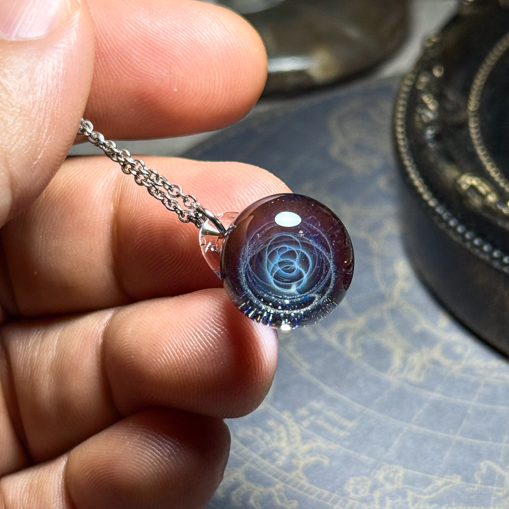Sparkling Universe Pure Stainless Steel Chain Pendant