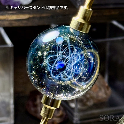 ガラスマーブル　星の軌跡　2つの惑星