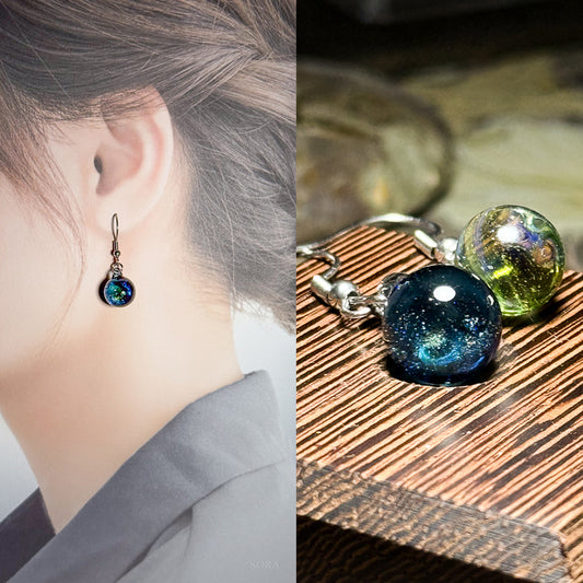 Sparkling Space Earrings Asymmetrical Earrings