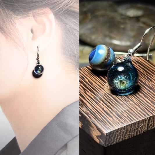 Sparkling Space Earrings Asymmetrical Earrings