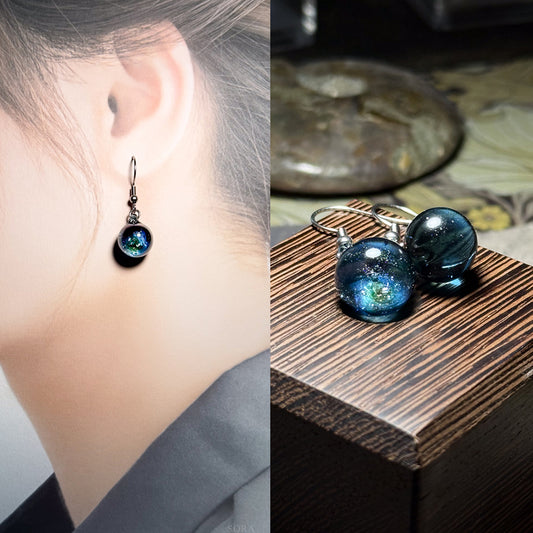 Sparkling Space Earrings Asymmetrical Earrings