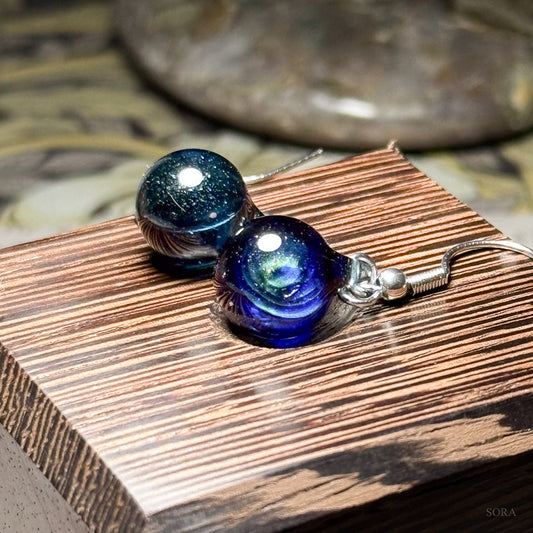 Sparkling Space Earrings Asymmetrical Earrings